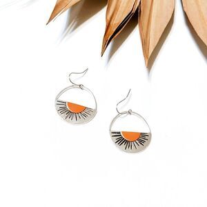 Boho statement earrings #754